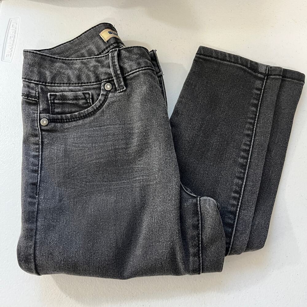 Blue Spice Black Straight Jeans Size 3 juniors